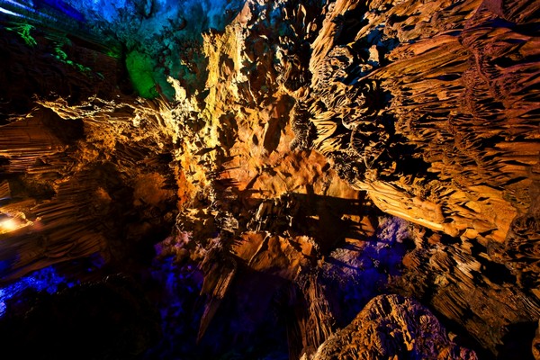 colorful cave