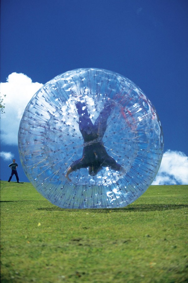 To do zorbing you must be