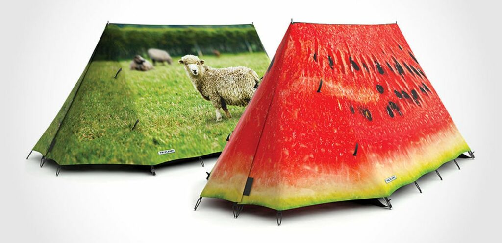 colorful tents fieldcandy