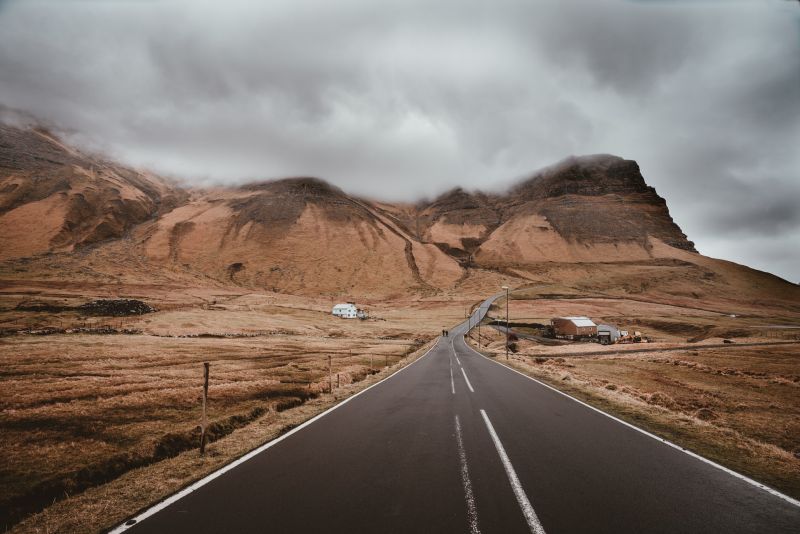 driving through faroe islands