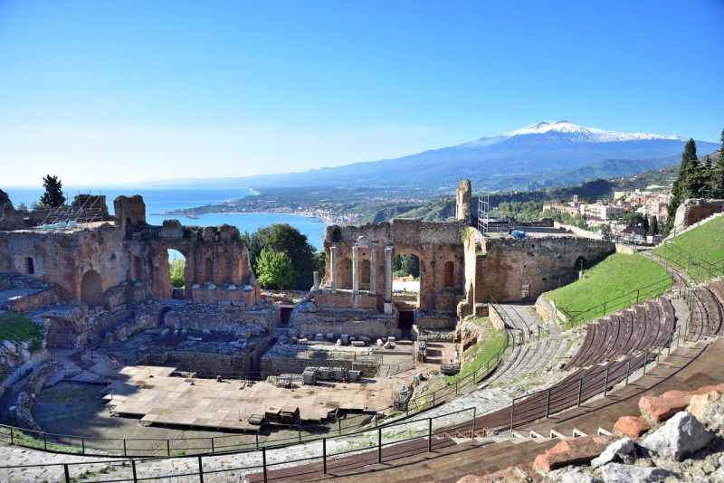 ancient theatre of Taormina Etna