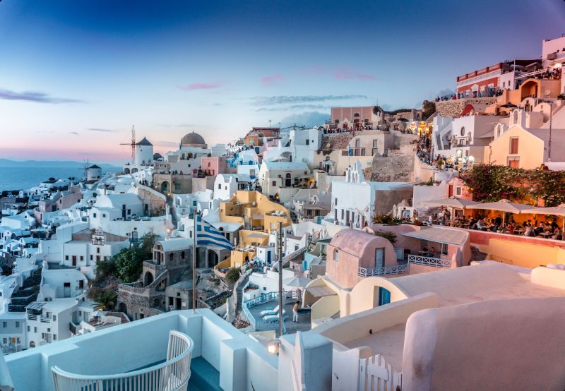 Oia, Santorini, general view