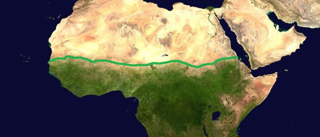 Africa great green wall trees