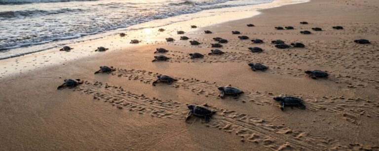 Mon Repos Turtle Season: Watch Tiny Baby Turtles Race to the Sea